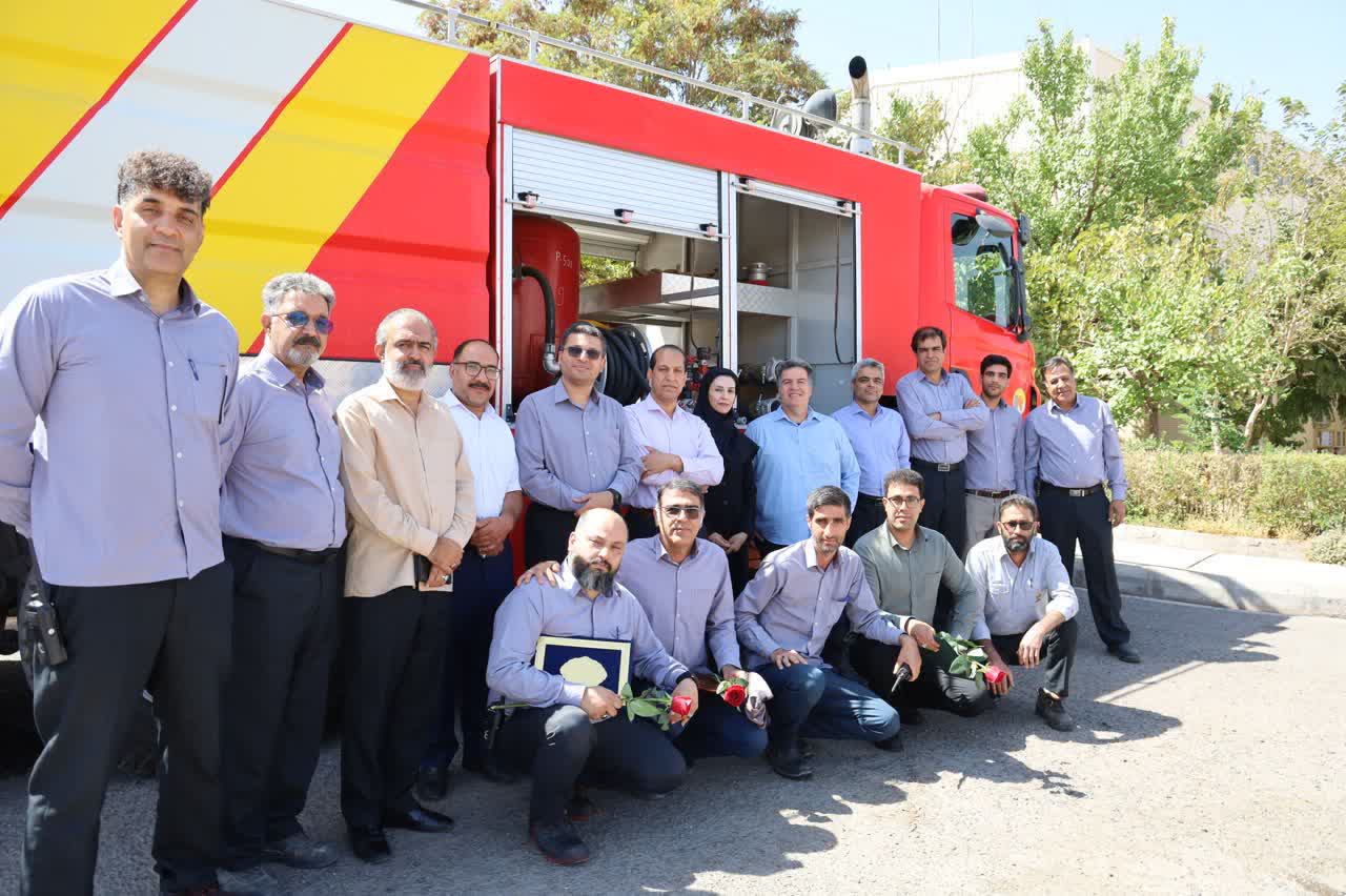 دیدار مدیرعامل شرکت مدیریت تولید برق کرمان با پرسنل بخش ایمنی و آتش نشانی